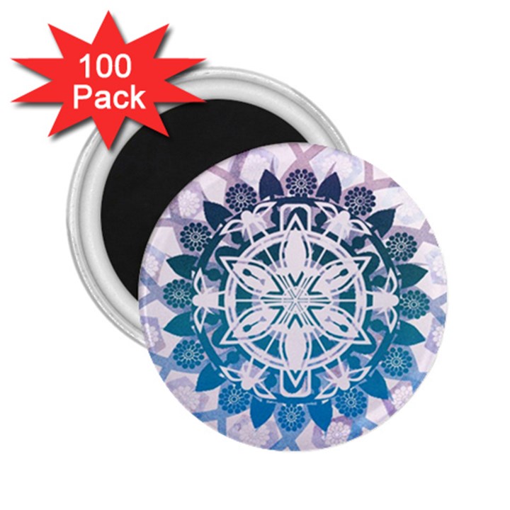 Mandalas Symmetry Meditation Round 2.25  Magnets (100 pack) 