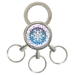 Mandalas Symmetry Meditation Round 3-ring Key Chains by Amaryn4rt