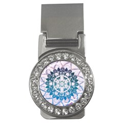 Mandalas Symmetry Meditation Round Money Clips (cz)  by Amaryn4rt