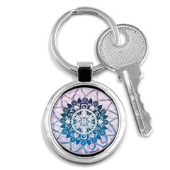 Mandalas Symmetry Meditation Round Key Chains (round)  by Amaryn4rt