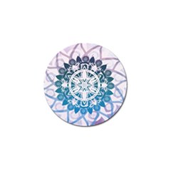 Mandalas Symmetry Meditation Round Golf Ball Marker by Amaryn4rt