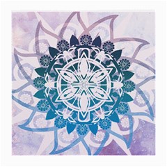 Mandalas Symmetry Meditation Round Medium Glasses Cloth (2-side) by Amaryn4rt