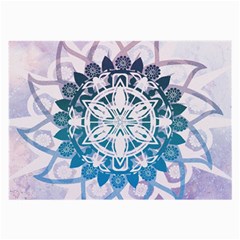 Mandalas Symmetry Meditation Round Large Glasses Cloth (2-side) by Amaryn4rt