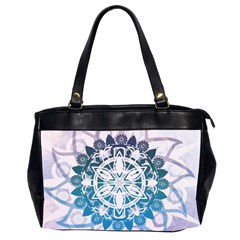 Mandalas Symmetry Meditation Round Office Handbags (2 Sides)  by Amaryn4rt