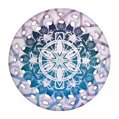 Mandalas Symmetry Meditation Round Ornament (round Filigree) by Amaryn4rt