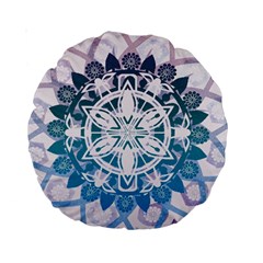 Mandalas Symmetry Meditation Round Standard 15  Premium Round Cushions by Amaryn4rt