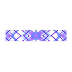 Geometric Plaid Pale Purple Blue Flano Scarf (mini) by Amaryn4rt