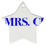 Future Mrs. Chapman Star Ornament (Two Sides) Front