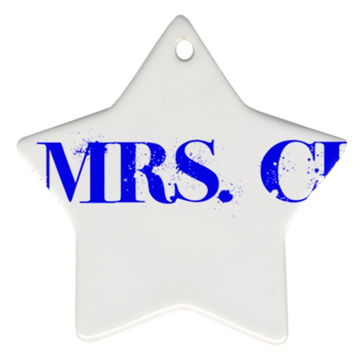 Future Mrs. Chapman Star Ornament (Two Sides)