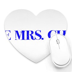 Future Mrs  Chapman Heart Mousepads