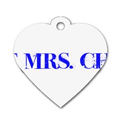 Future Mrs  Chapman Dog Tag Heart (one Side)