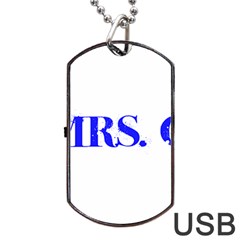 Future Mrs  Chapman Dog Tag Usb Flash (one Side)