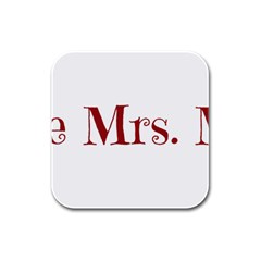 Future Mrs  Moore Rubber Square Coaster (4 Pack) 