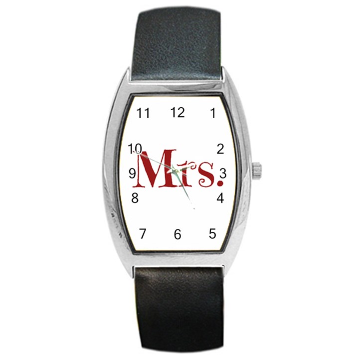 Future Mrs. Moore Barrel Style Metal Watch