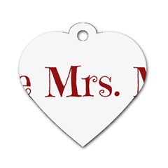 Future Mrs  Moore Dog Tag Heart (two Sides)