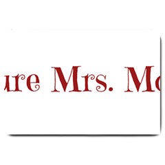 Future Mrs  Moore Large Doormat  by badwolf1988store