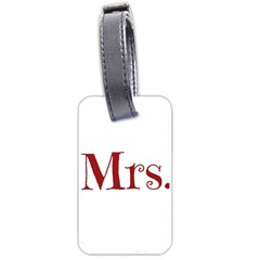 Future Mrs  Moore Luggage Tags (one Side)  by badwolf1988store