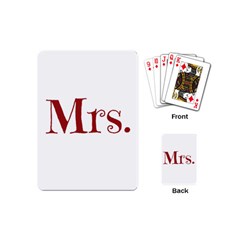 Future Mrs  Moore Playing Cards (mini)  by badwolf1988store