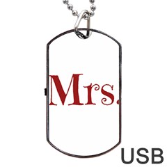 Future Mrs  Moore Dog Tag Usb Flash (two Sides) by badwolf1988store