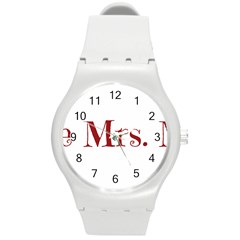 Future Mrs  Moore Round Plastic Sport Watch (m) by badwolf1988store