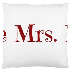 Future Mrs  Moore Large Cushion Case (one Side) by badwolf1988store