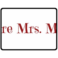 Future Mrs  Moore Double Sided Fleece Blanket (large) 