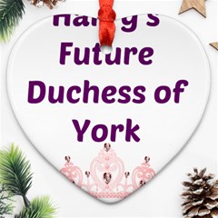 Harry s Duchess Heart Ornament (two Sides)