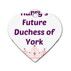 Harry s Duchess Dog Tag Heart (one Side)