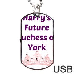 Harry s Duchess Dog Tag Usb Flash (one Side)