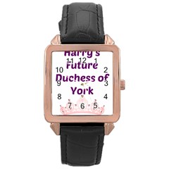 Harry s Duchess Rose Gold Leather Watch 