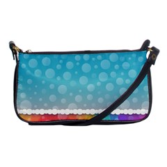 Rainbow Background Border Colorful Shoulder Clutch Bags by Amaryn4rt