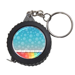 Rainbow Background Border Colorful Measuring Tapes