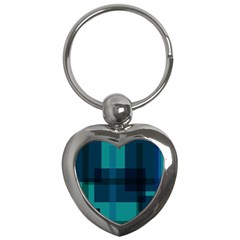 Boxes Abstractly Key Chains (heart)  by Amaryn4rt