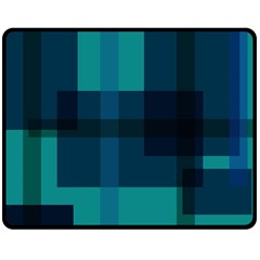 Boxes Abstractly Double Sided Fleece Blanket (medium)  by Amaryn4rt