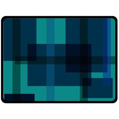 Boxes Abstractly Double Sided Fleece Blanket (large)  by Amaryn4rt