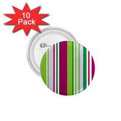 Beautiful Multi Colored Bright Stripes Pattern Wallpaper Background 1.75  Buttons (10 pack)