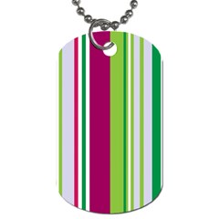 Beautiful Multi Colored Bright Stripes Pattern Wallpaper Background Dog Tag (One Side)