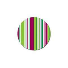 Beautiful Multi Colored Bright Stripes Pattern Wallpaper Background Golf Ball Marker (10 Pack) by Amaryn4rt