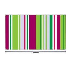 Beautiful Multi Colored Bright Stripes Pattern Wallpaper Background Business Card Holders