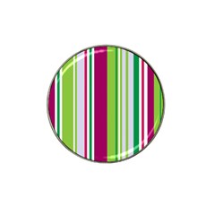 Beautiful Multi Colored Bright Stripes Pattern Wallpaper Background Hat Clip Ball Marker (4 pack)