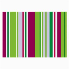 Beautiful Multi Colored Bright Stripes Pattern Wallpaper Background Large Glasses Cloth (2-side) by Amaryn4rt