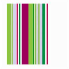 Beautiful Multi Colored Bright Stripes Pattern Wallpaper Background Large Garden Flag (two Sides) by Amaryn4rt