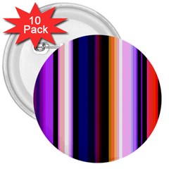 Fun Striped Background Design Pattern 3  Buttons (10 Pack)  by Amaryn4rt