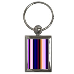 Fun Striped Background Design Pattern Key Chains (rectangle)  by Amaryn4rt