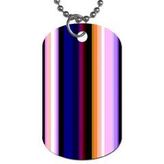 Fun Striped Background Design Pattern Dog Tag (two Sides) by Amaryn4rt