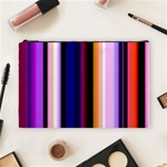 Fun Striped Background Design Pattern Cosmetic Bag (Large)  Front