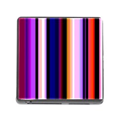 Fun Striped Background Design Pattern Memory Card Reader (square) by Amaryn4rt