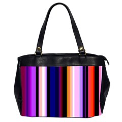 Fun Striped Background Design Pattern Office Handbags (2 Sides)  by Amaryn4rt