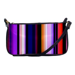 Fun Striped Background Design Pattern Shoulder Clutch Bags by Amaryn4rt