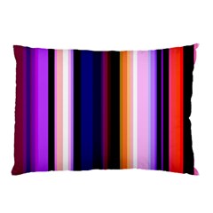 Fun Striped Background Design Pattern Pillow Case (two Sides) by Amaryn4rt